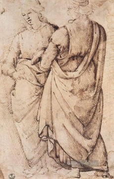  san - Studie von zwei Frauen Florenz Renaissance Domenico Ghirlandaio